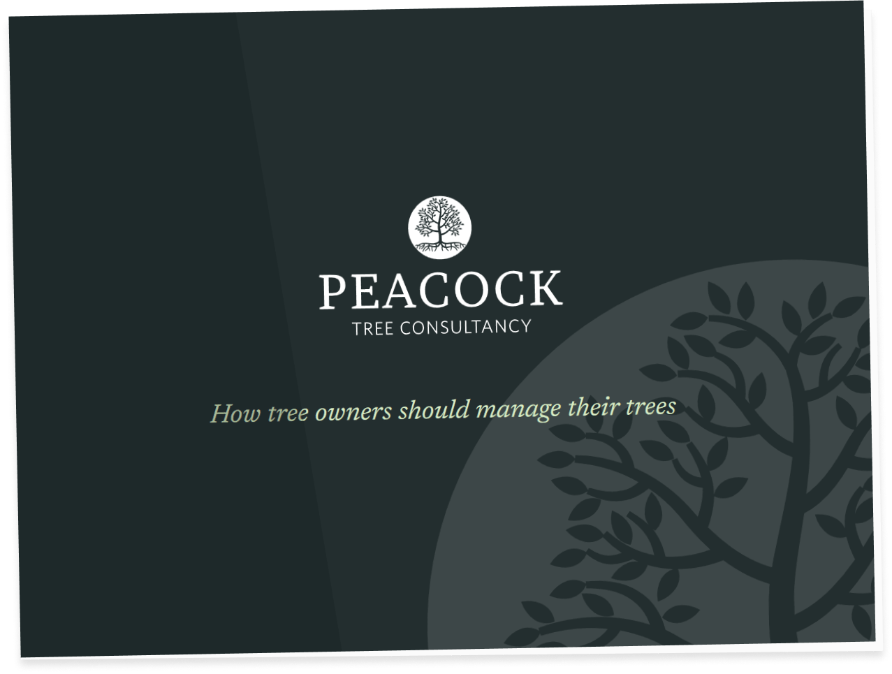 Tree owners guide front cover.